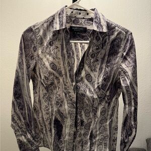 Black Label Patterned Button-Up Shirt
